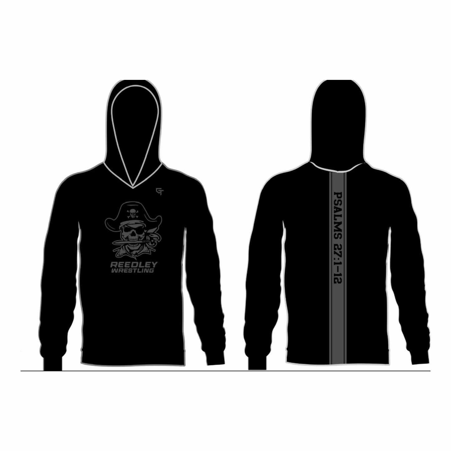 Reedley Wrestling Long Sleeve Hooded Shirt