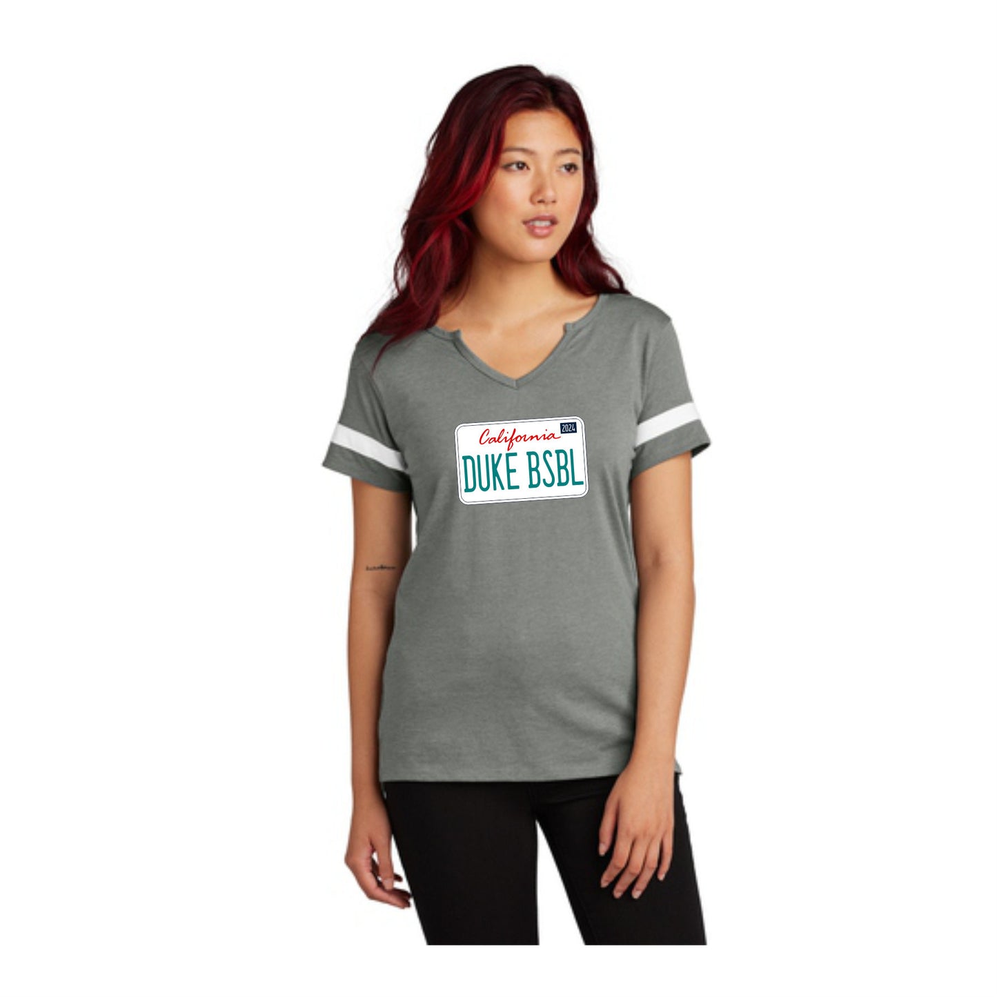 Duke Baseball Women's License Place Tops