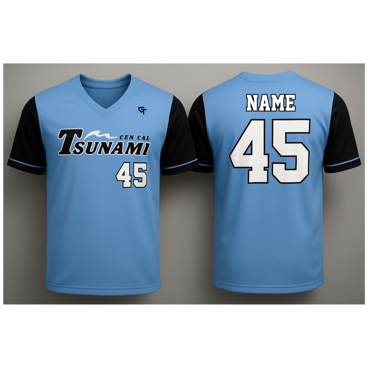 Tsunami Softball Jersey - Lt. Blue