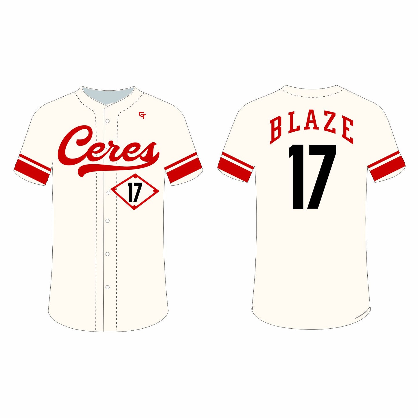 Ceres Baseball Jersey - Cream