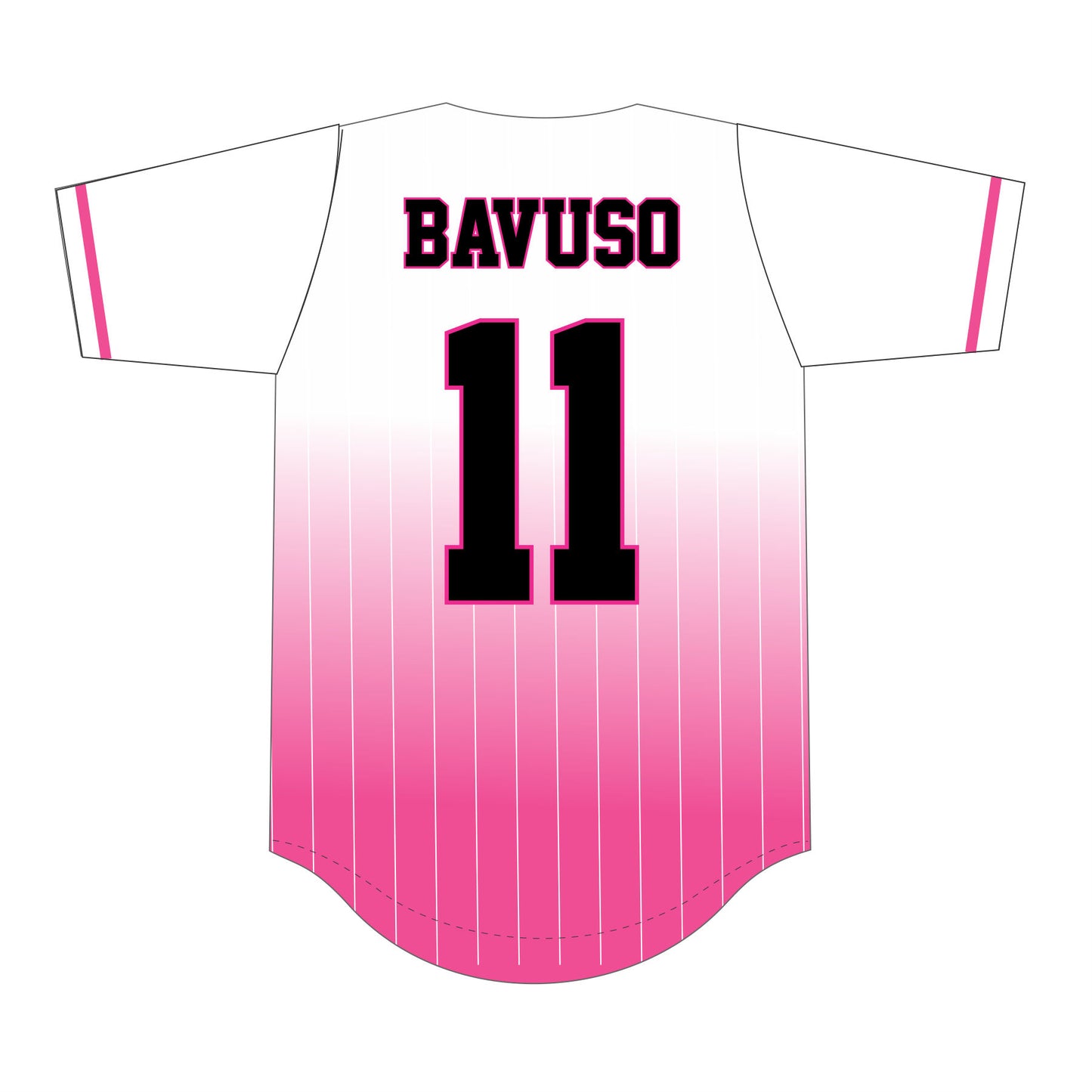 Chaos Baseball Pink Pinstripe Jersey