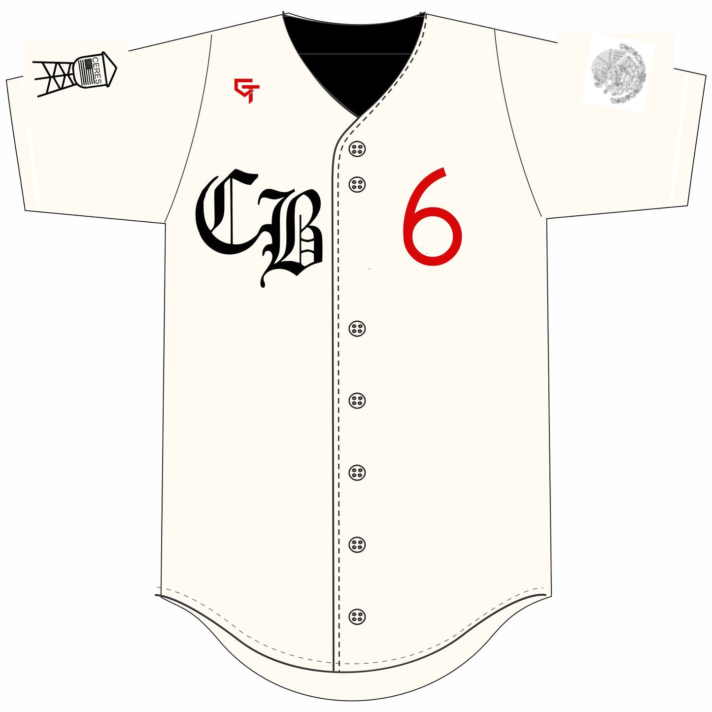Ceres Baseball Jersey - CB Cream