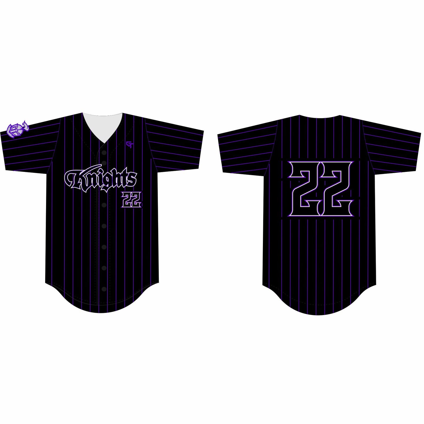 Knights Softball Black Stripe Jersey