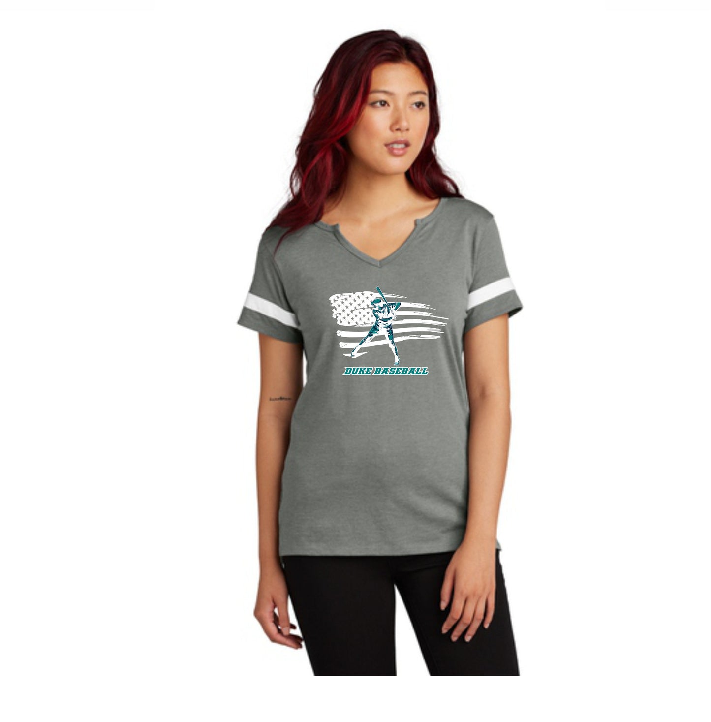 Duke Baseball Women's Flag Tops