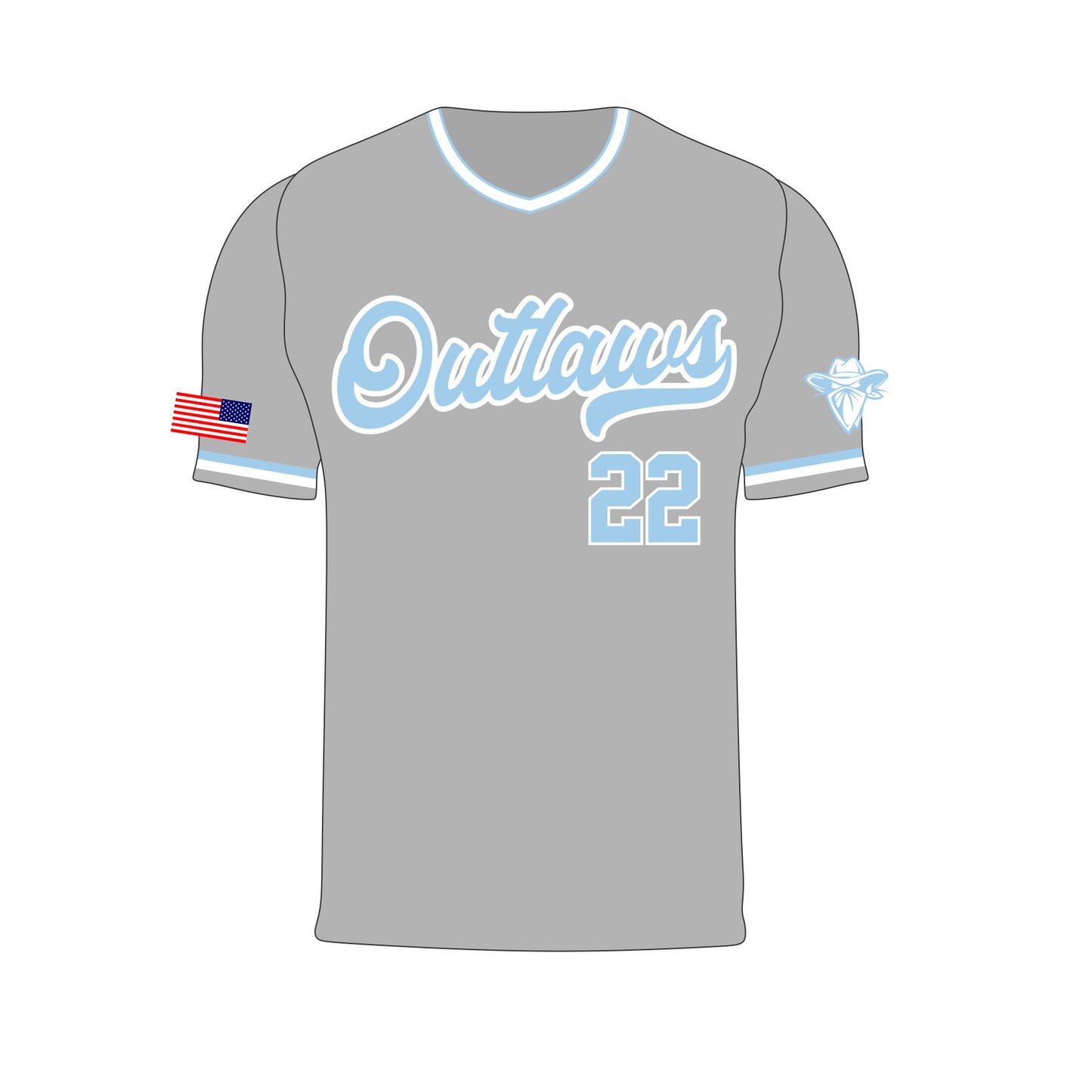 Outlaws Grey Jersey