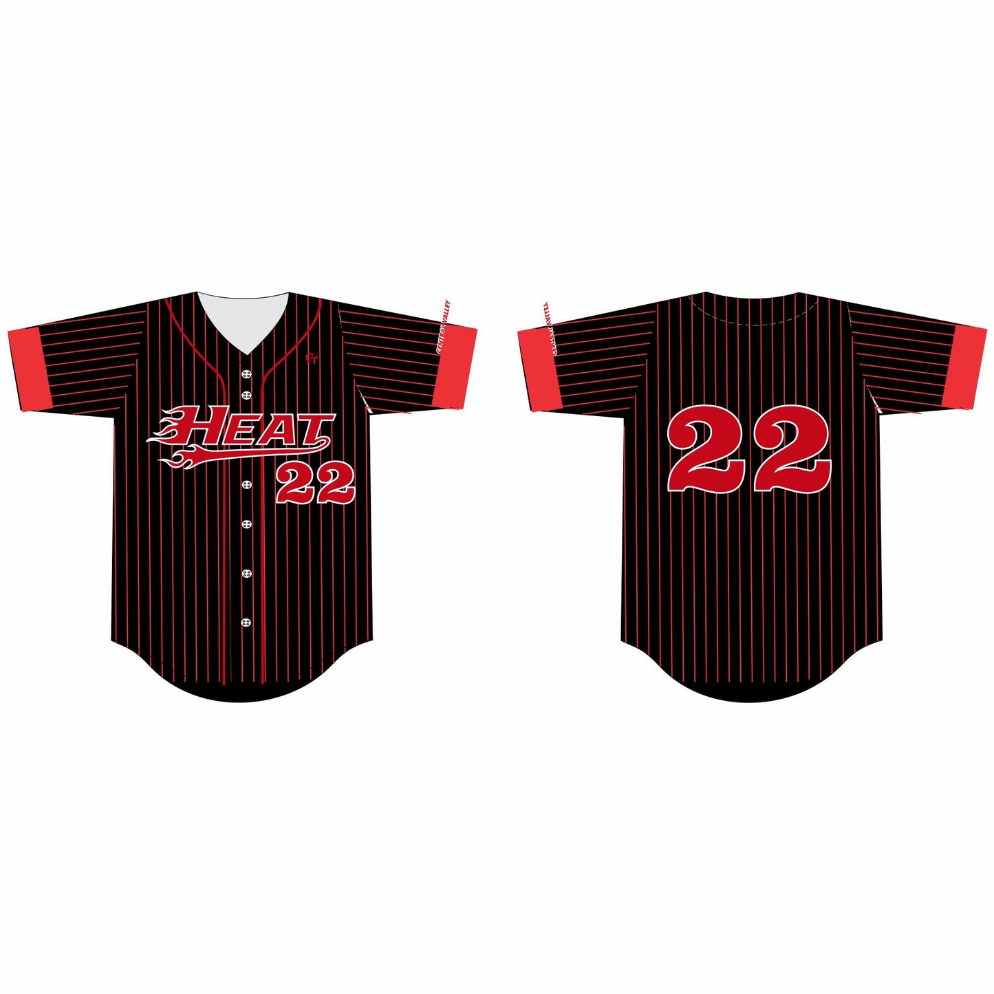 Heat Softball Jersey - Black