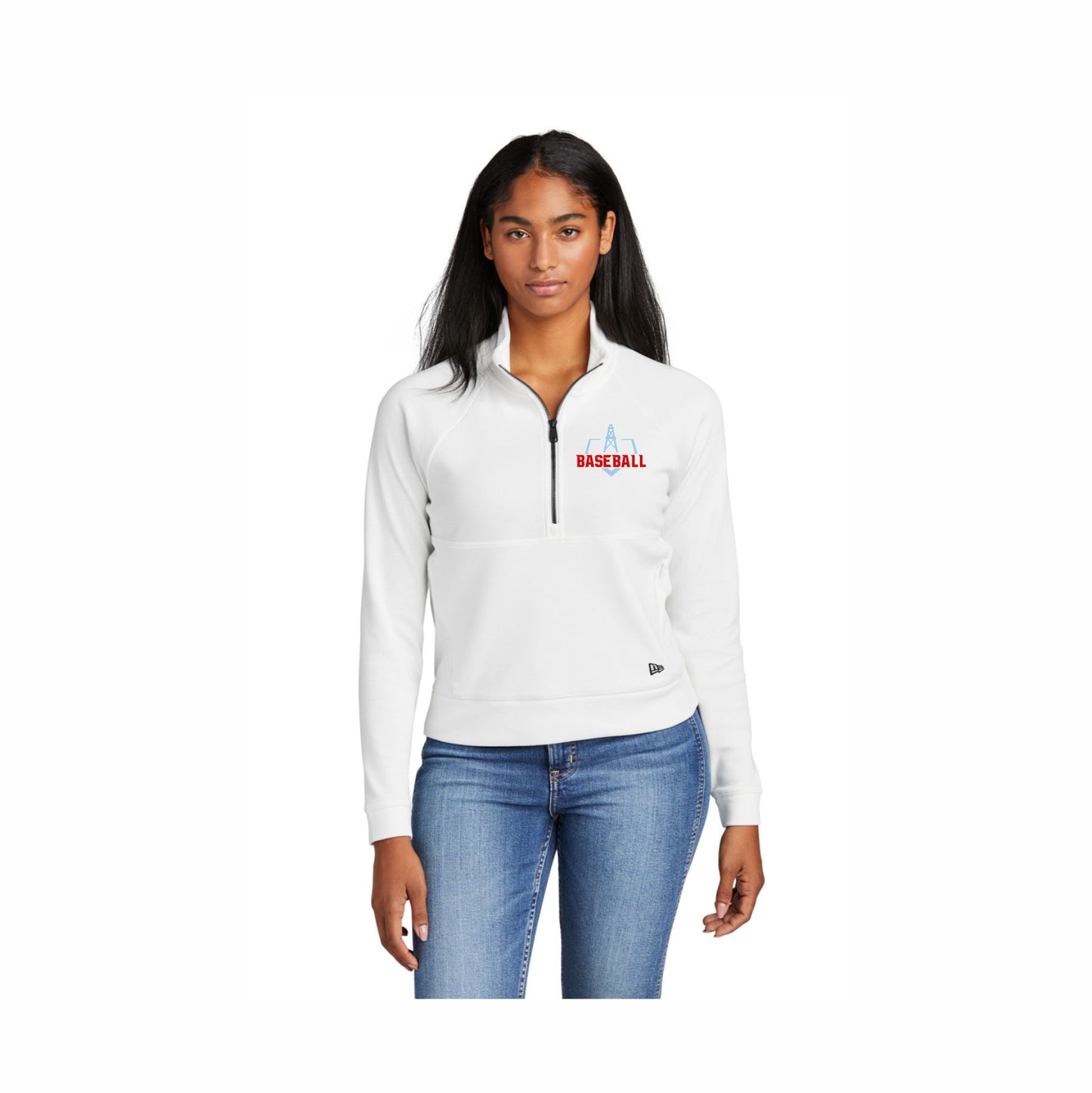 Oilers Baseball Women's 1/2 Zip Sweater