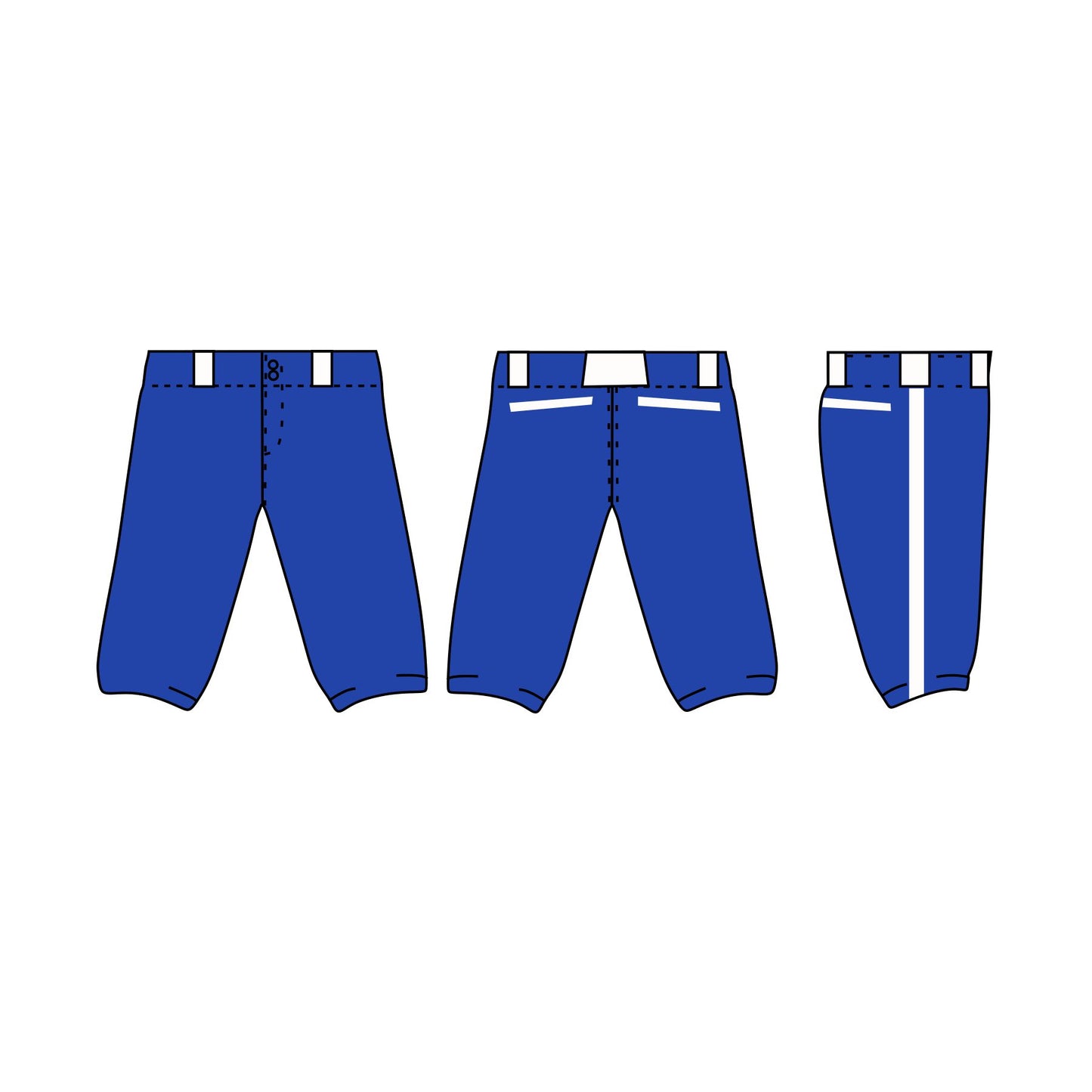 Madera Royals Baseball Pants - Royal