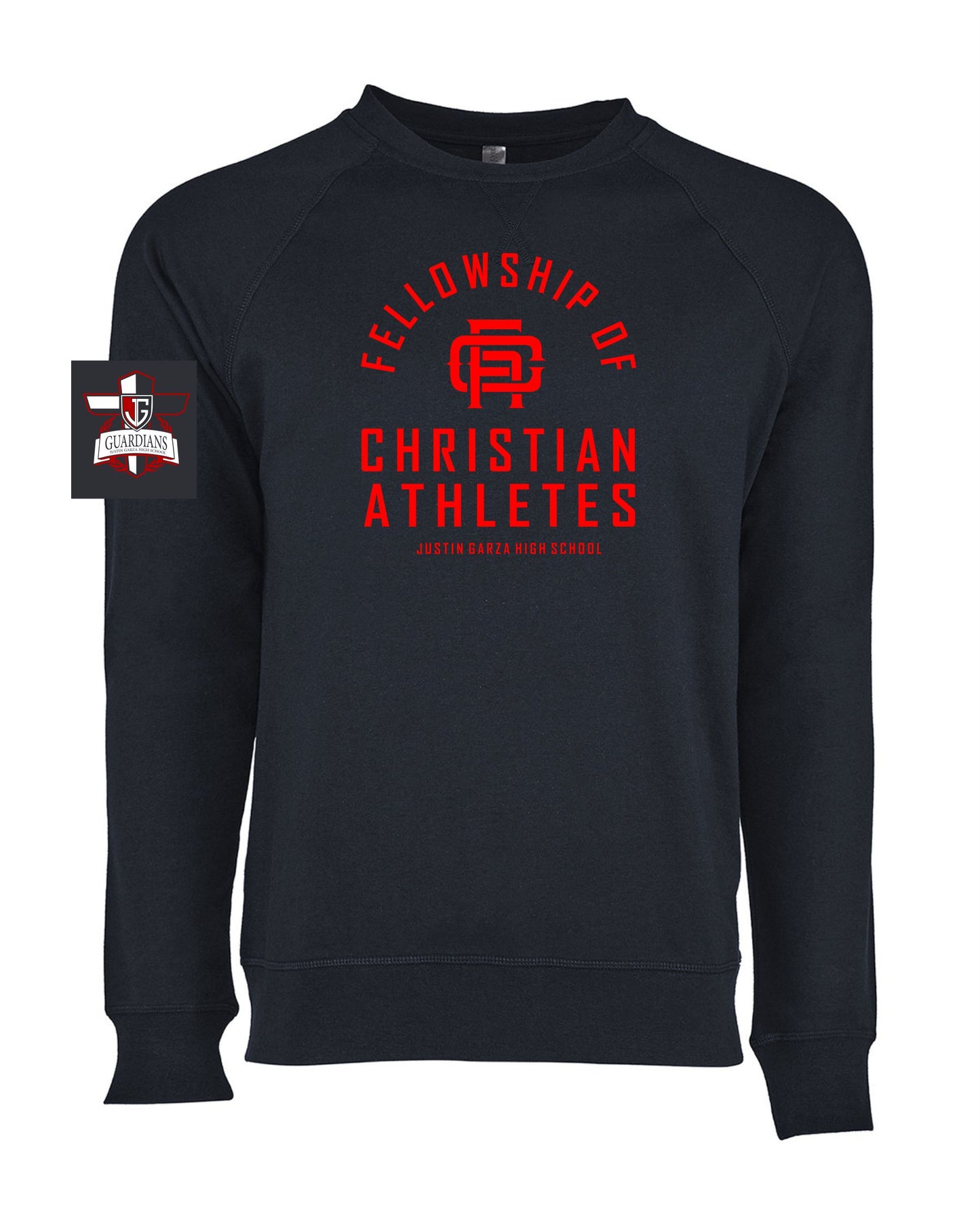 Justin Garza Christian Athletes Fellowship Crewneck - Navy