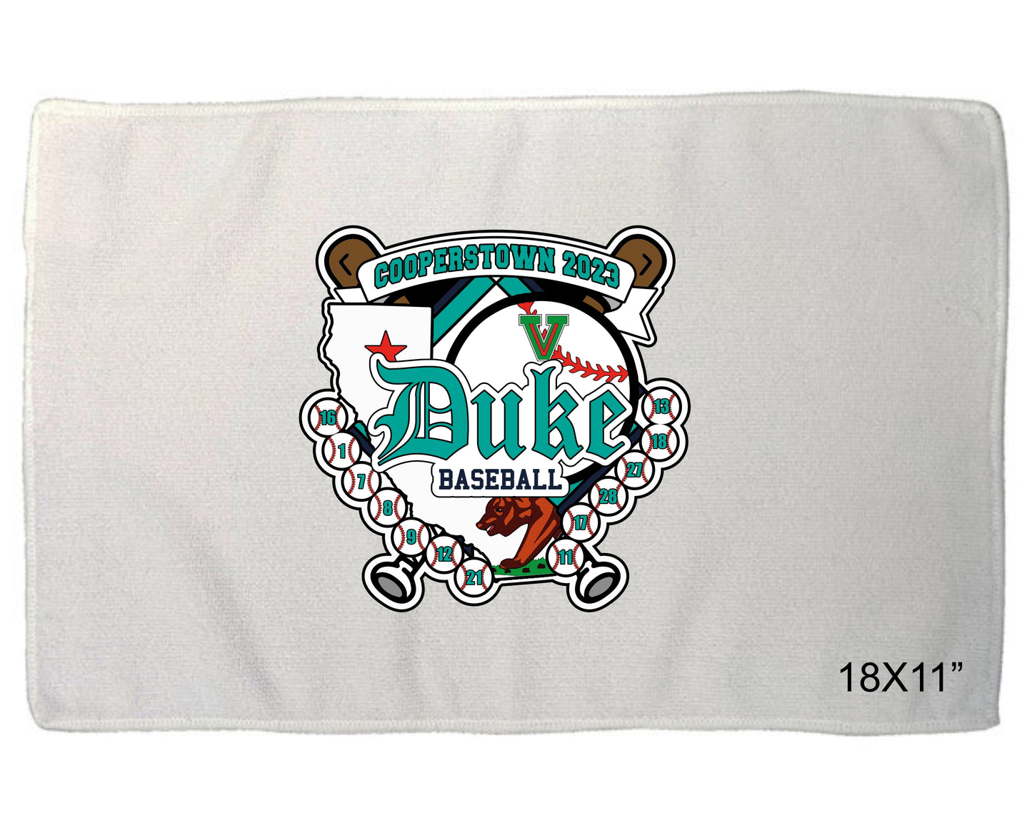 Duke Cooperstown Pin Towel