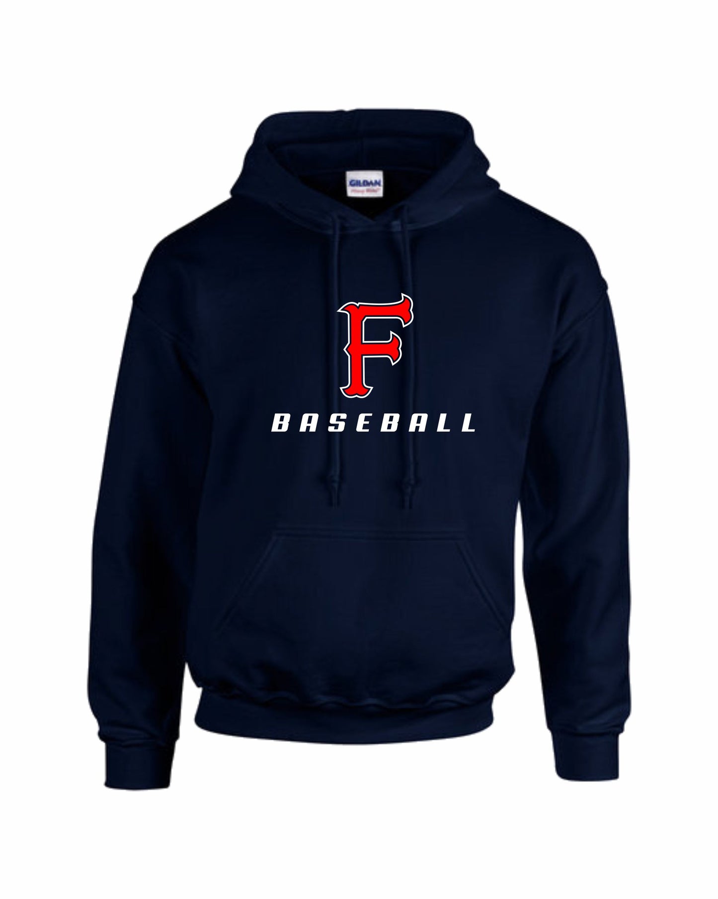 Firebaugh Baseball 50/50 Hoodie - Navy