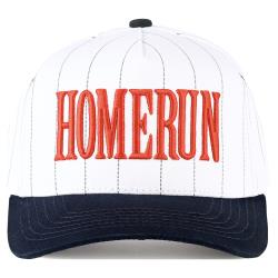 Home Run Pinstripe Baseball Cap - Red