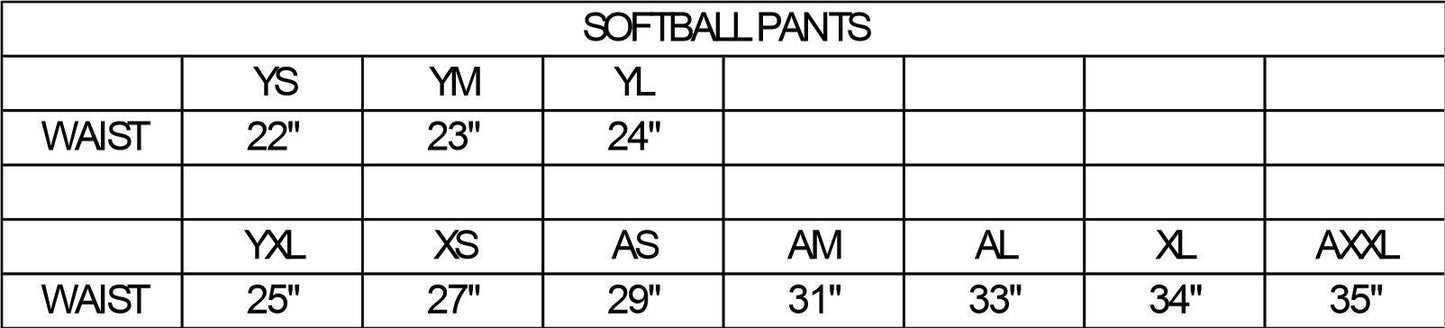 Tsunami Softball Pants - Lt. Blue
