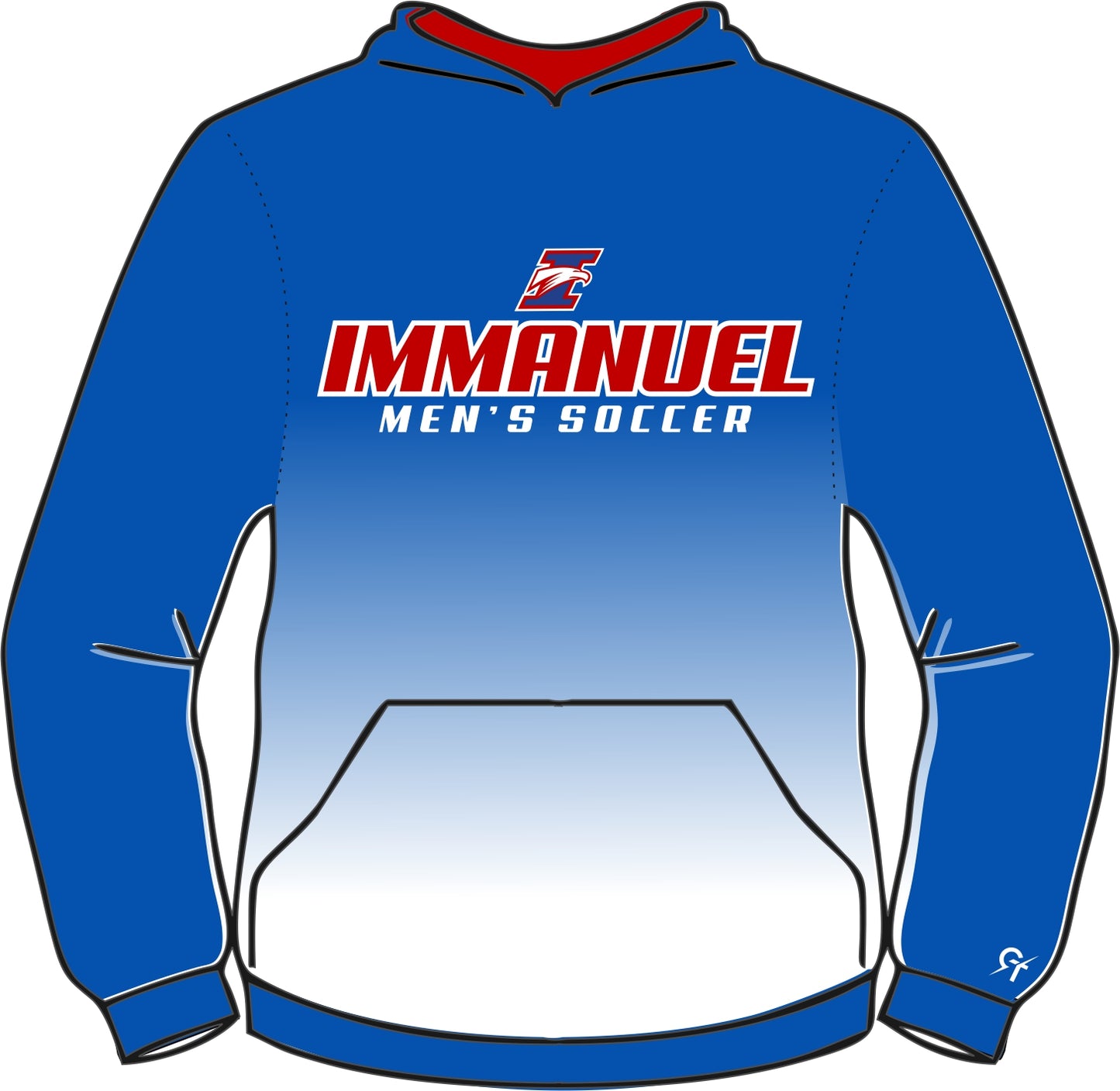 IHS Men's Soccer Fade Hoodie