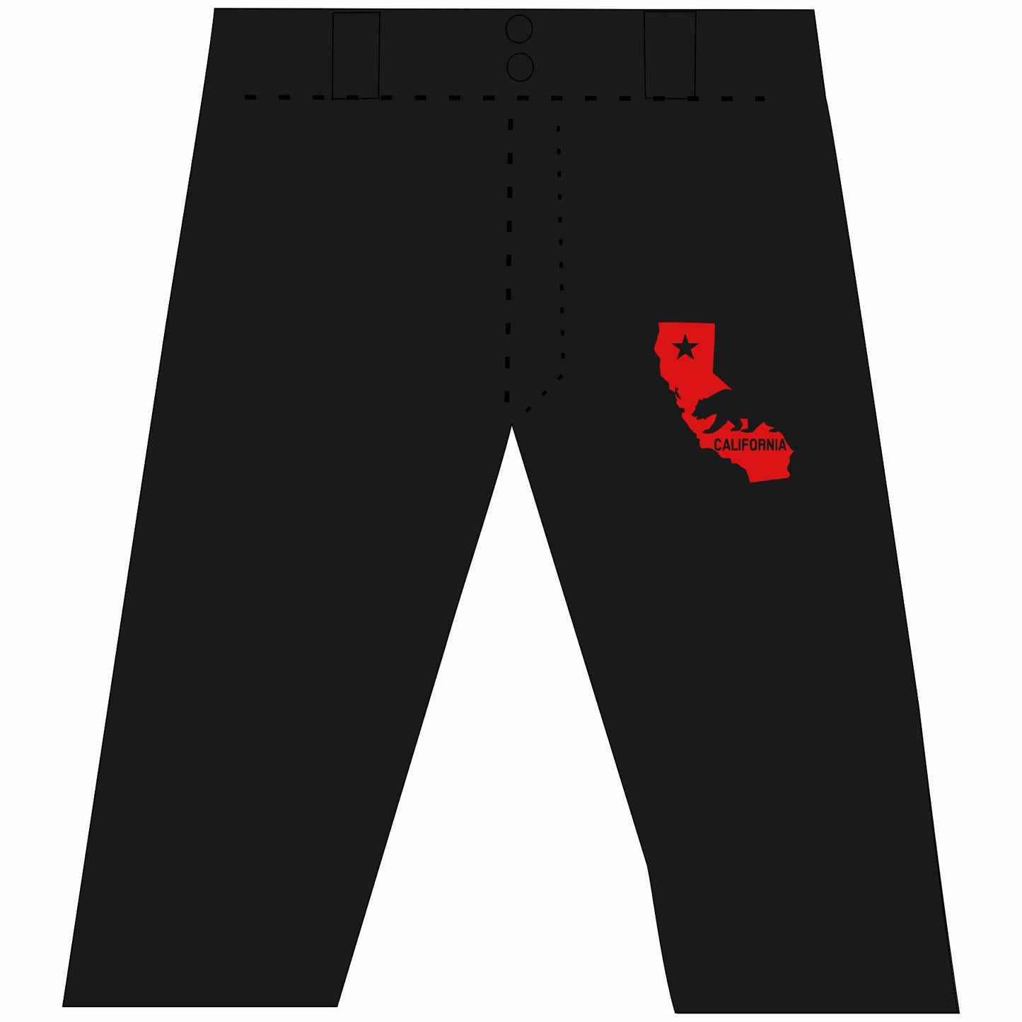 Ceres Baseball Pants - CA Black