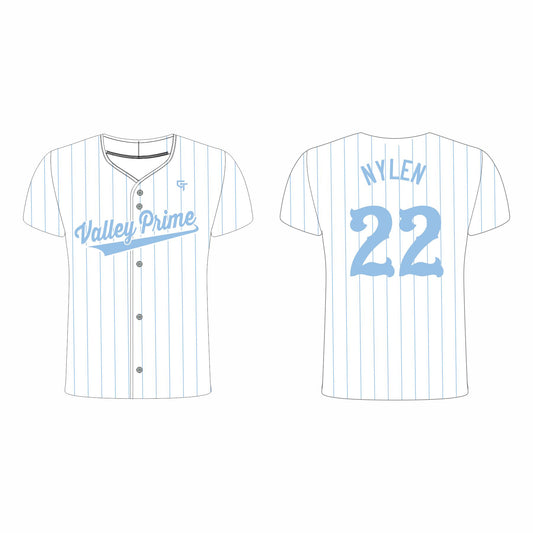 Valley Prime Jersey - Lt. Blue Pin Stripe
