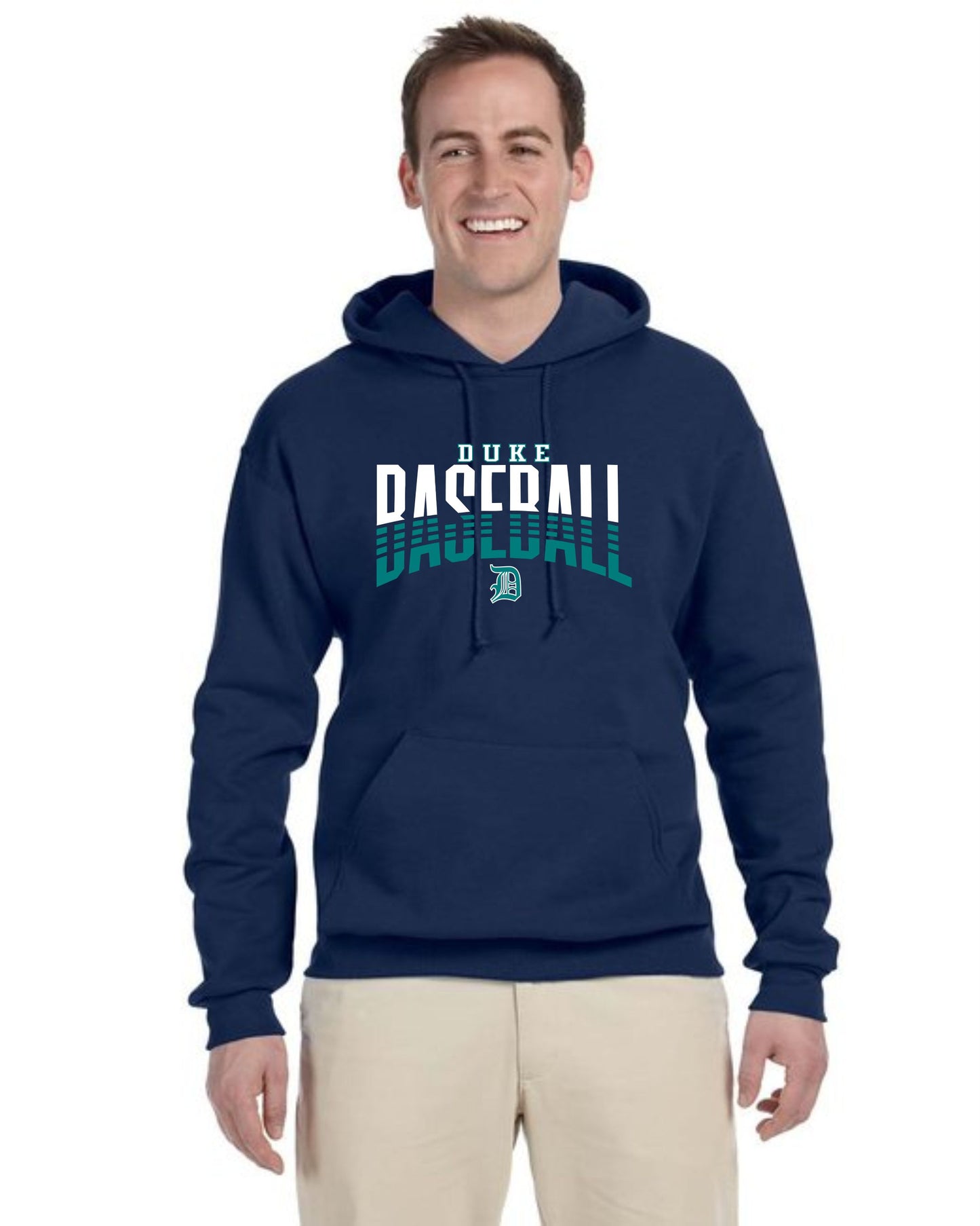 Duke Baseball Striped 50/50 Outerwear
