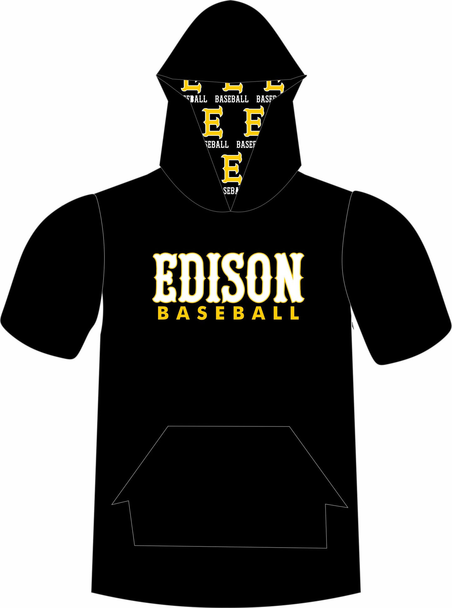 Edison Baseball Hooded Dri Fit Training Top