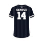 Outlaws Navy Pinstripe Jersey