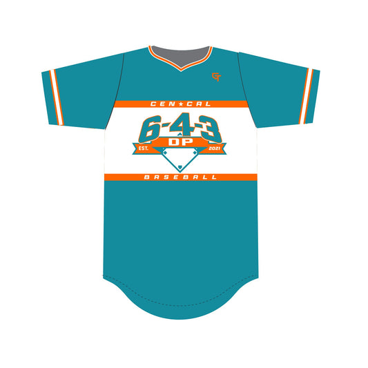 643 Baseball Teal Jersey