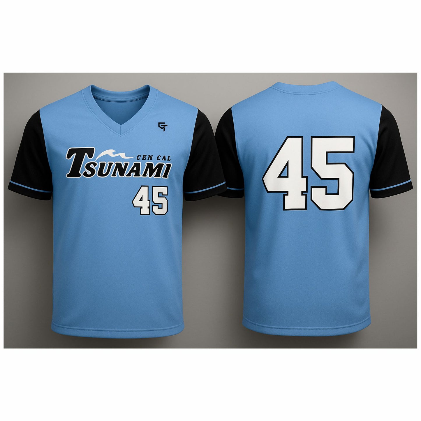Tsunami Baseball Jersey - Lt. Blue