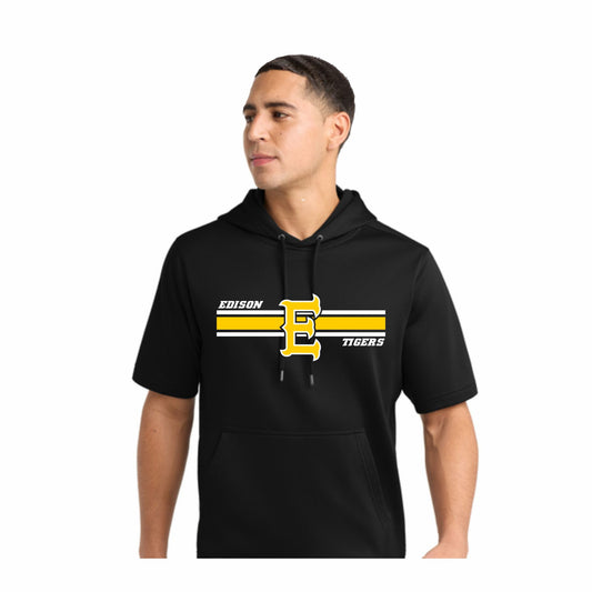 Edison Baseball Fleece SS Hooded Pullover - 02