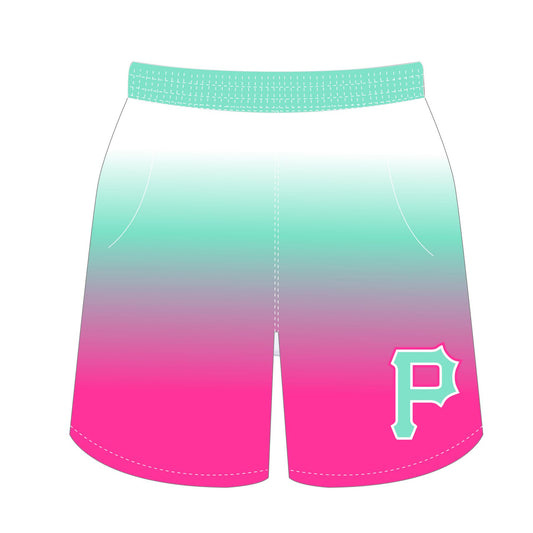 Pirates Baseball Dri Fit Shorts - Mint Pink