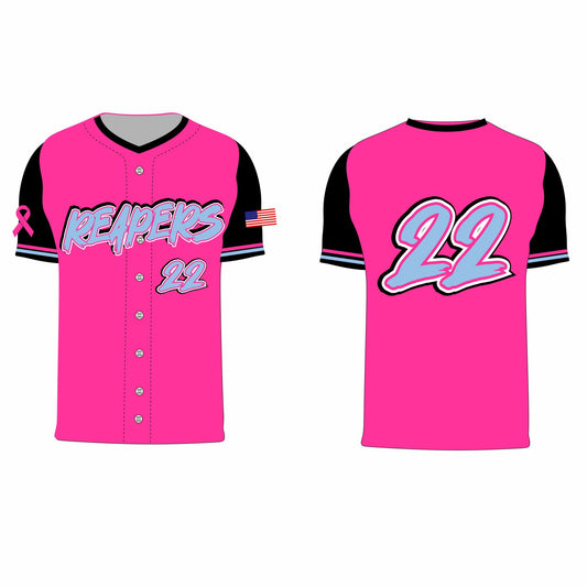 Reapers Baseball Jersey - Pink