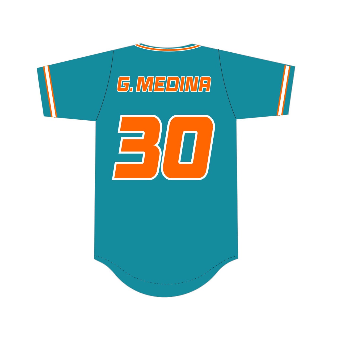643 Baseball Teal Jersey