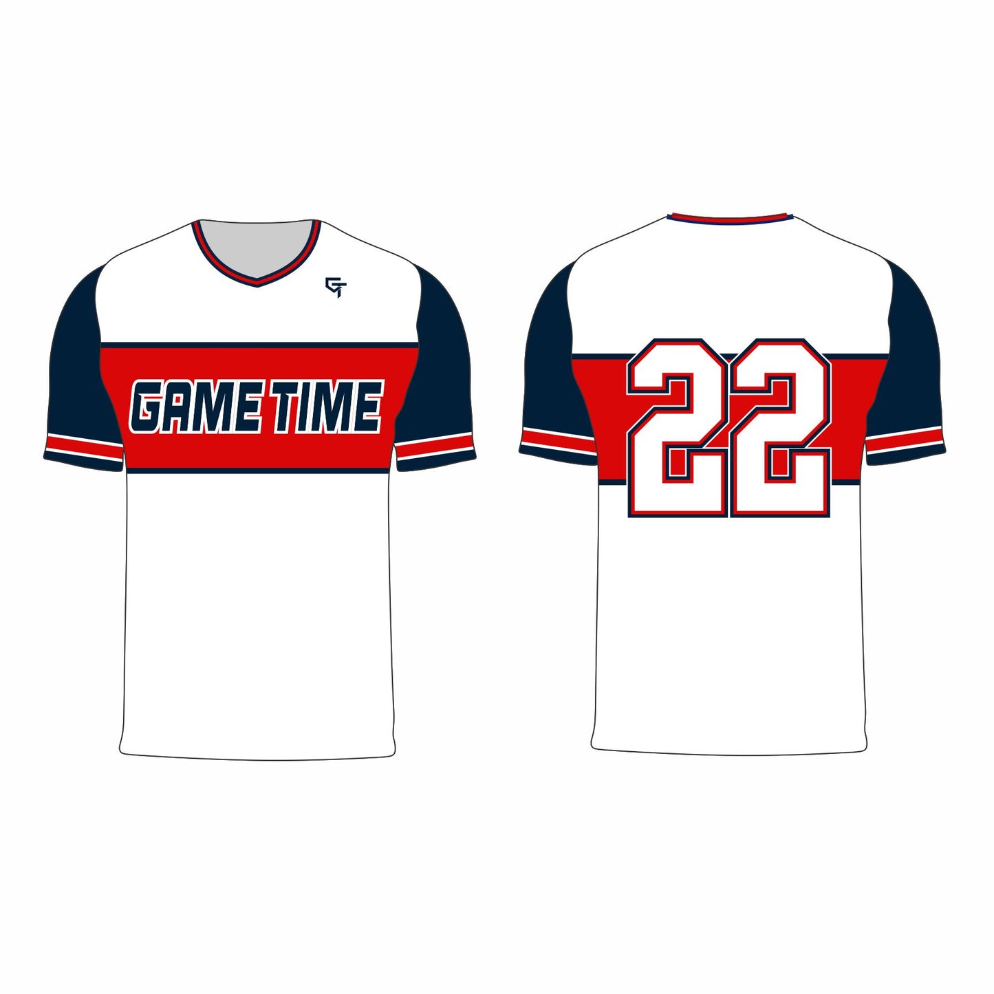 Gametime Baseball White Jersey