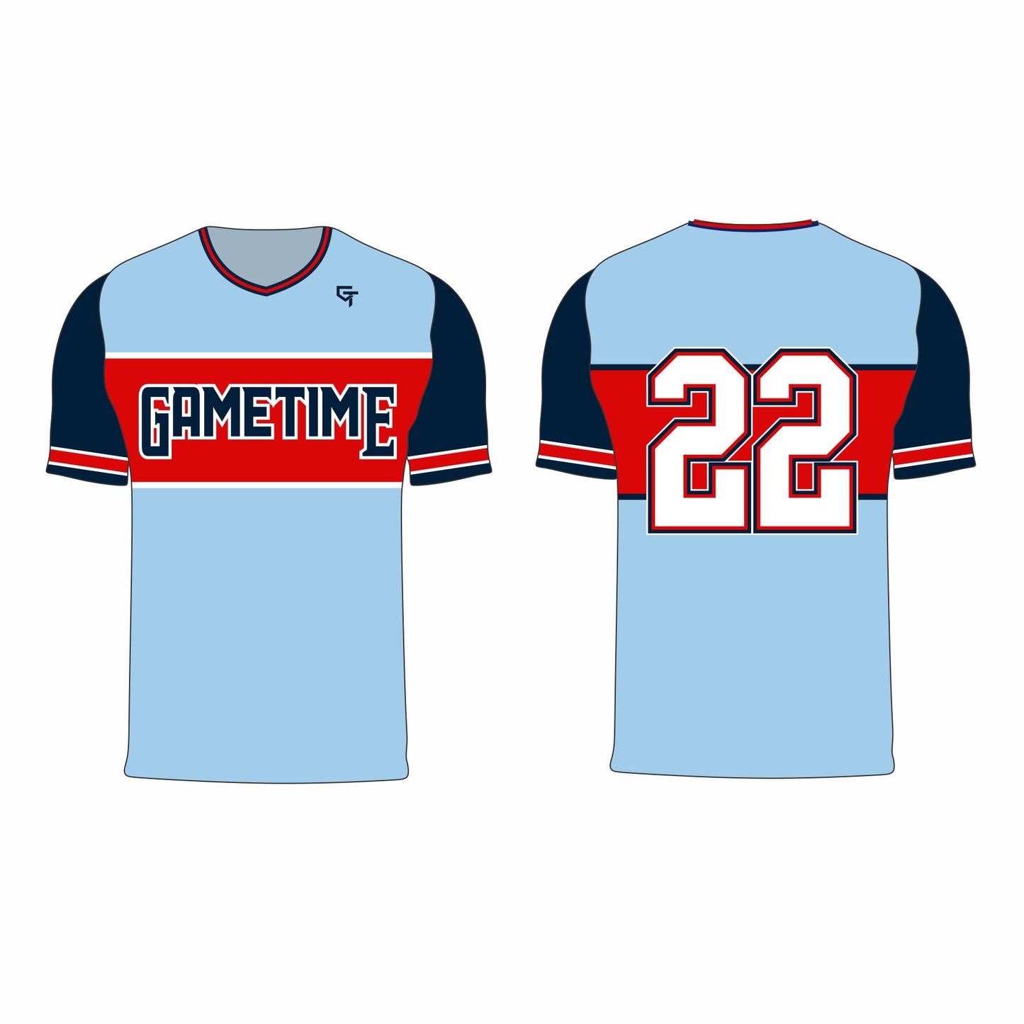 Gametime Baseball Lt. Blue Jersey
