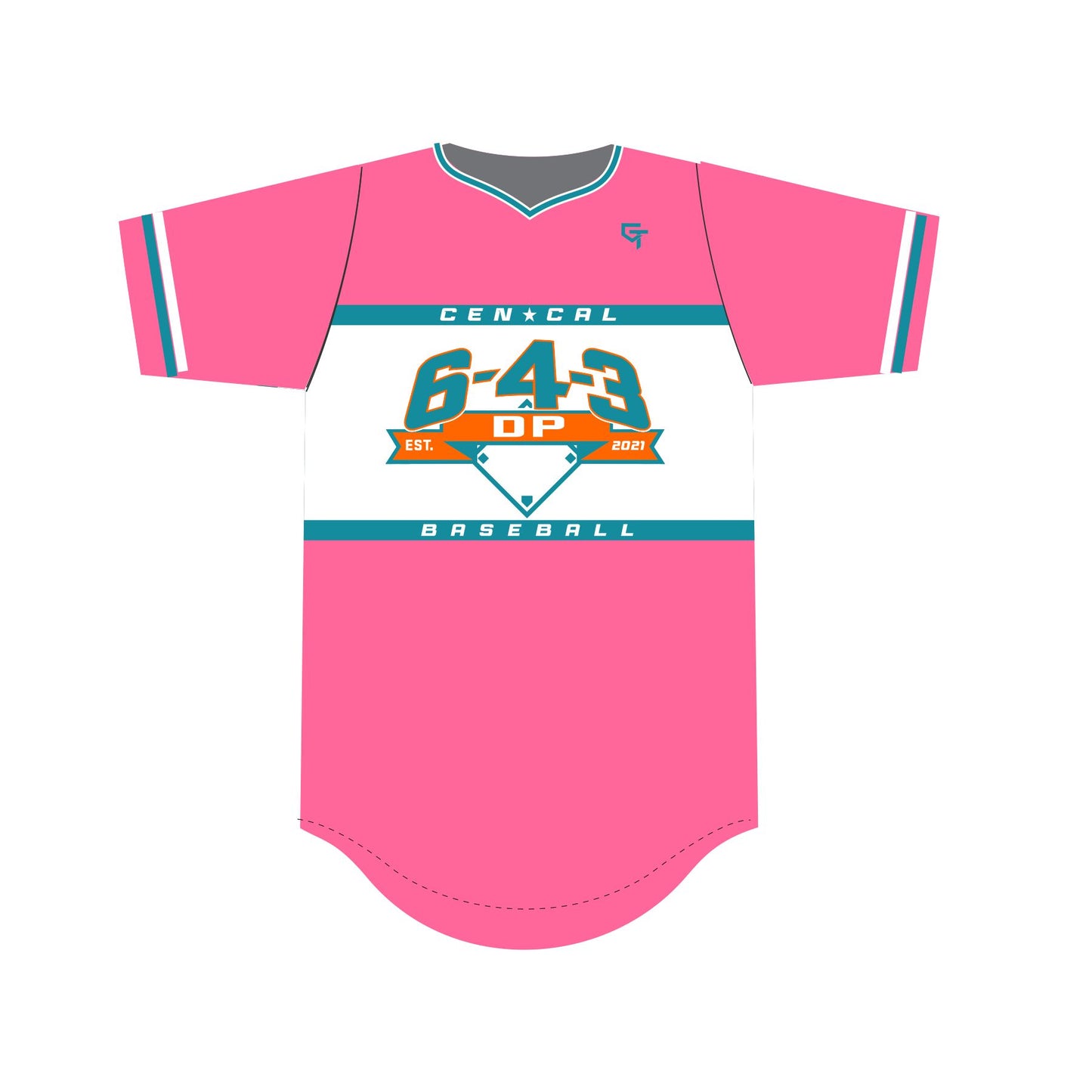 643 Baseball Pink Jersey