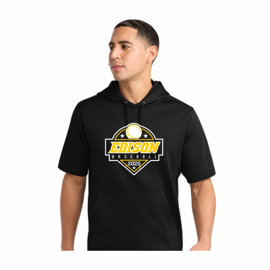 Edison Baseball Fleece SS Hooded Pullover - 03