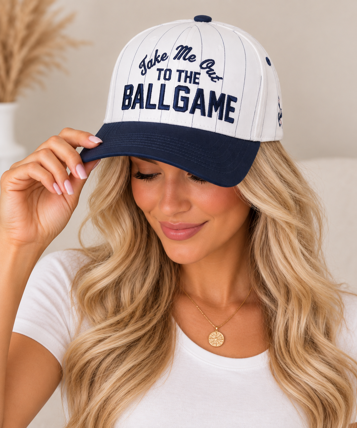 Take Me Out To The Ball Game Cap - Navy