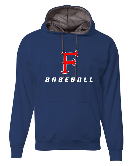 Firebaugh Baseball Dri Fit Hoodie - Navy