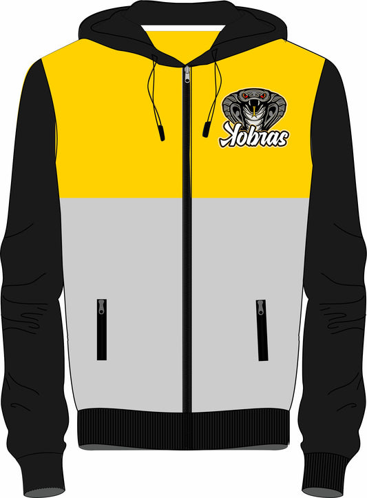 Kobras Full Zip Windbreaker Jacket - Yellow