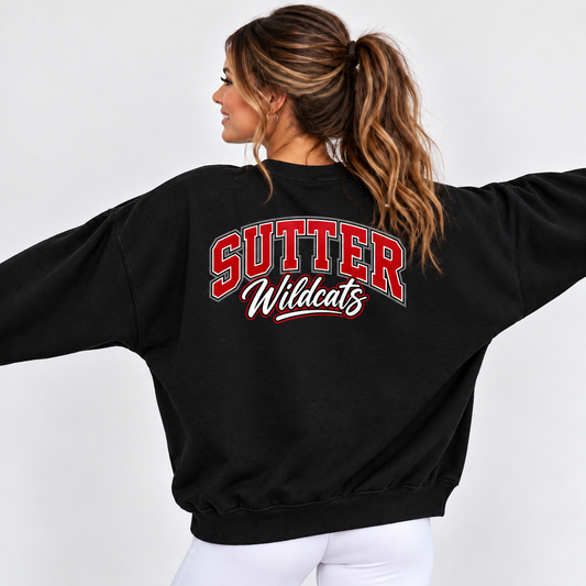 Sutter Wildcats Spirit Crewneck