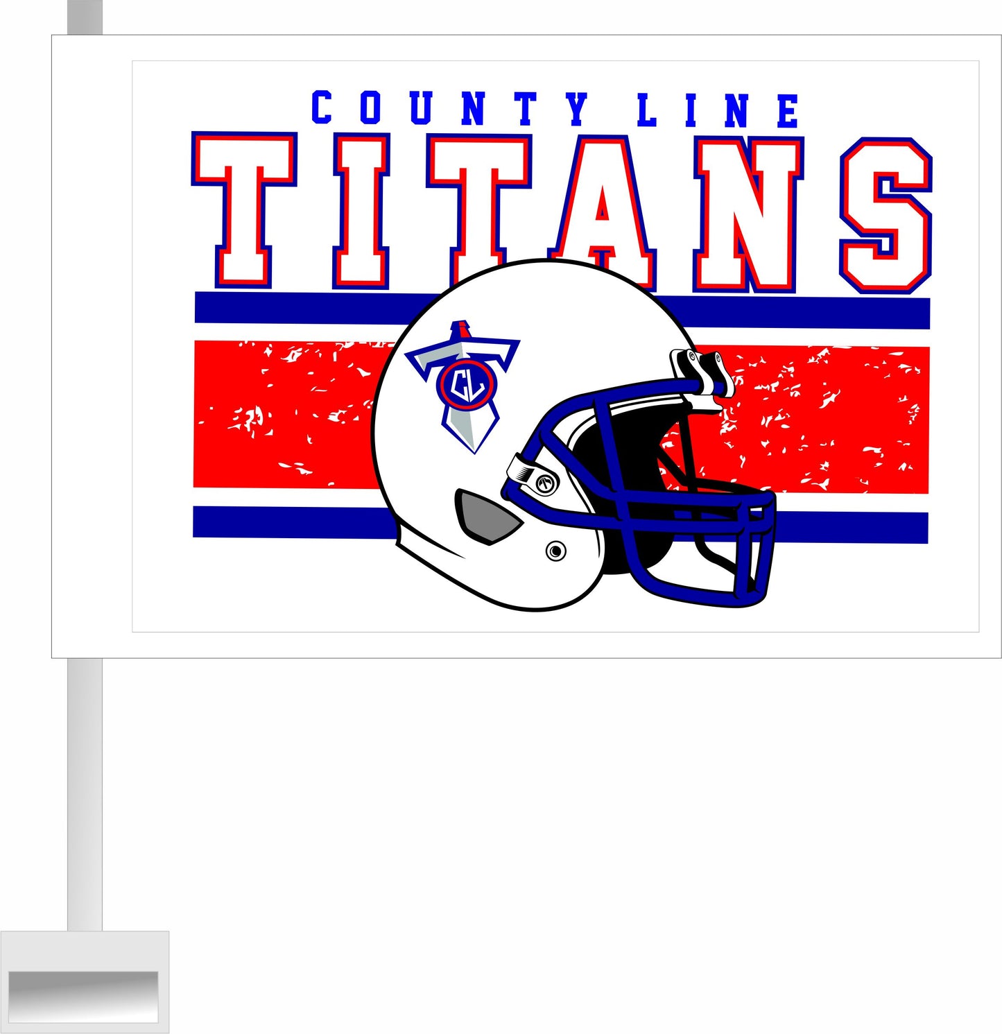 Titans County Line Car Flag
