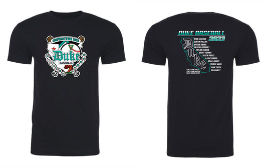 Duke Cooperstown Pin Roster T-Shirt - Black