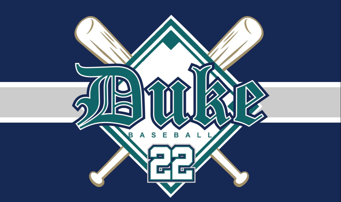 Duke Baseball Number Blanket - Navy