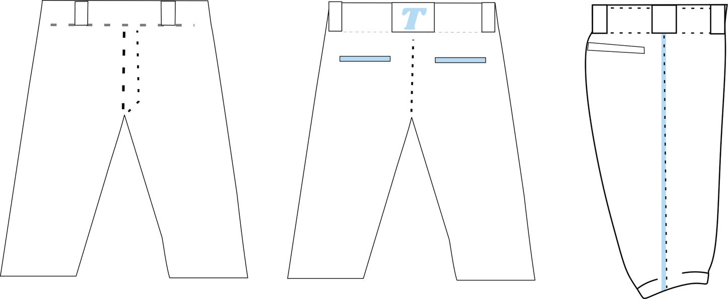 Tsunami Softball Pants - White