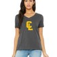 Ladies' Relaxed Jersey V-Neck T-Shirt